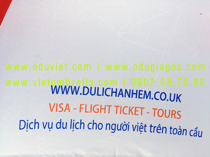xưởng sản xuất ô dù cầm tay in logo quảng cáo